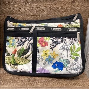 LeSportsac Women's Bag with Black and Multicolor Floral Design